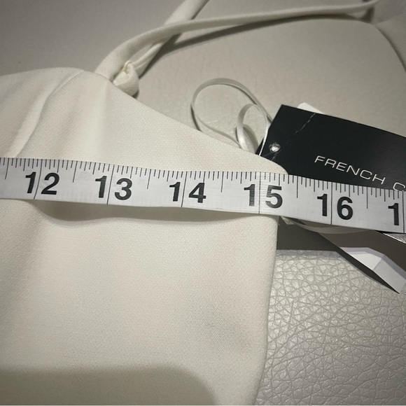 NWT French Connection Pom Pom Mini Dress size 6 no flaws white - Picture 13 of 16